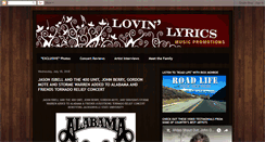 Desktop Screenshot of lovinlyrics.com