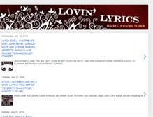 Tablet Screenshot of lovinlyrics.com